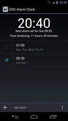 DIGI Alarm Clock android App screenshot 7